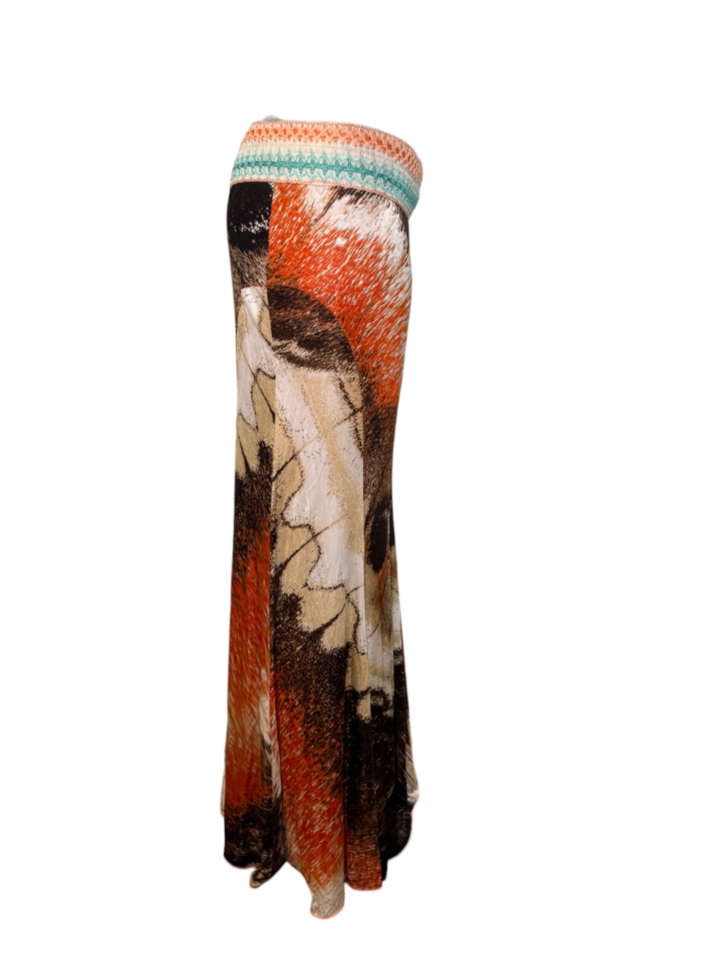 Class by Roberto Cavalli Moth-Wing Mesh Trumpet Skirt