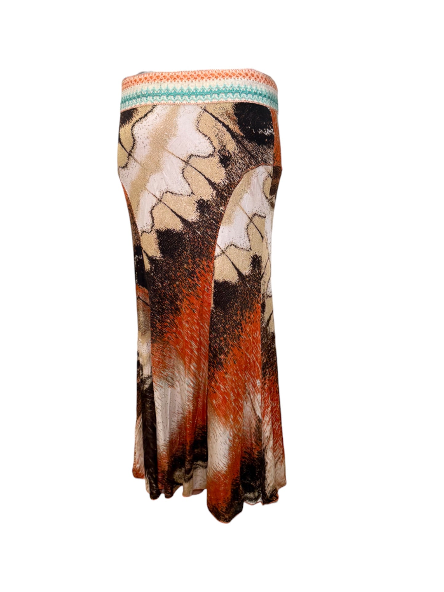 Class by Roberto Cavalli Moth-Wing Mesh Trumpet Skirt