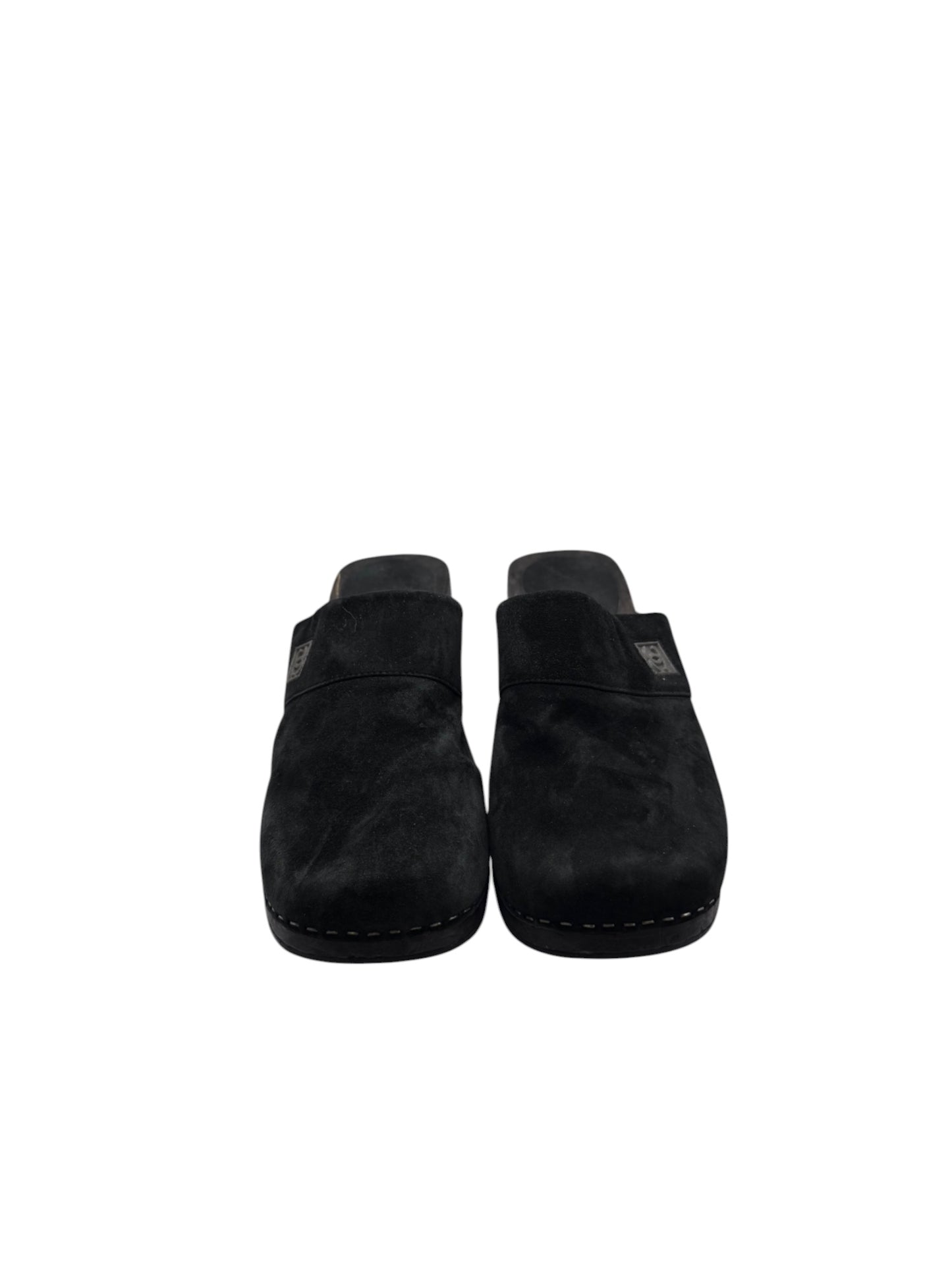 Chanel  Suede Platform Mules