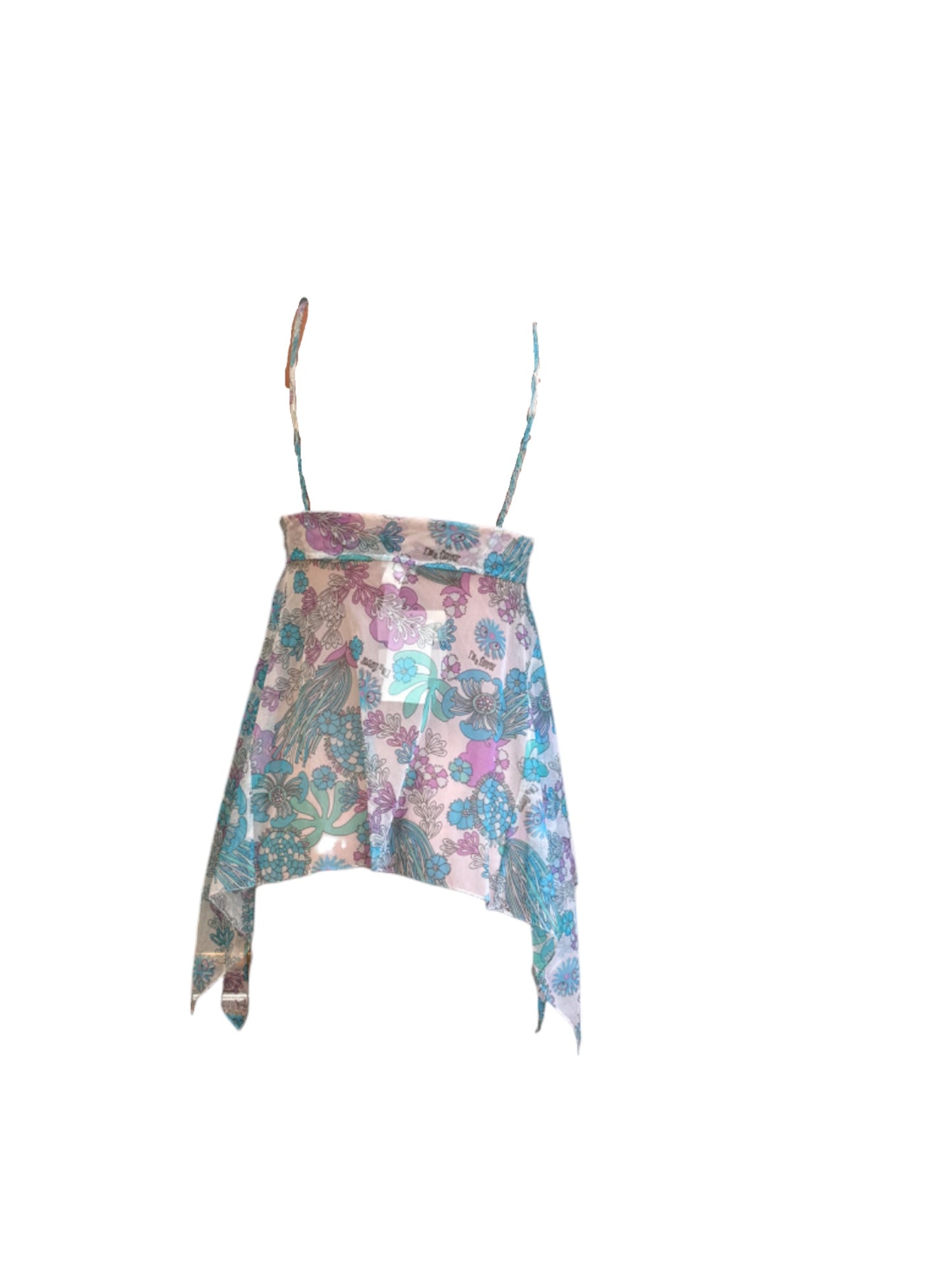 La Perla Paisley Kerchief Hem Mesh Camisole (Deadstock)