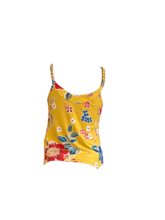 Dolce & Gabbana Tropical Print Chain Strap Tank