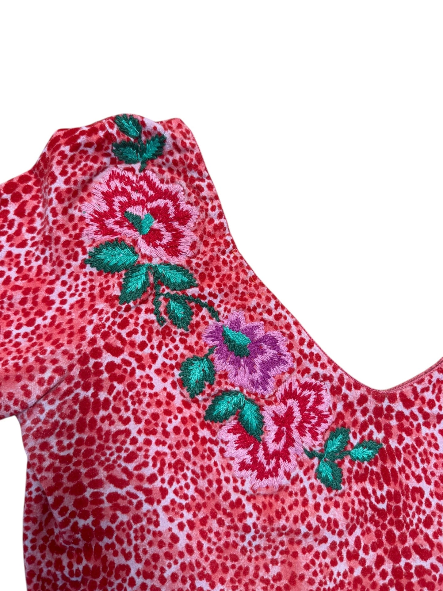 Blumarine Rosebud Quarter Sleeve Top