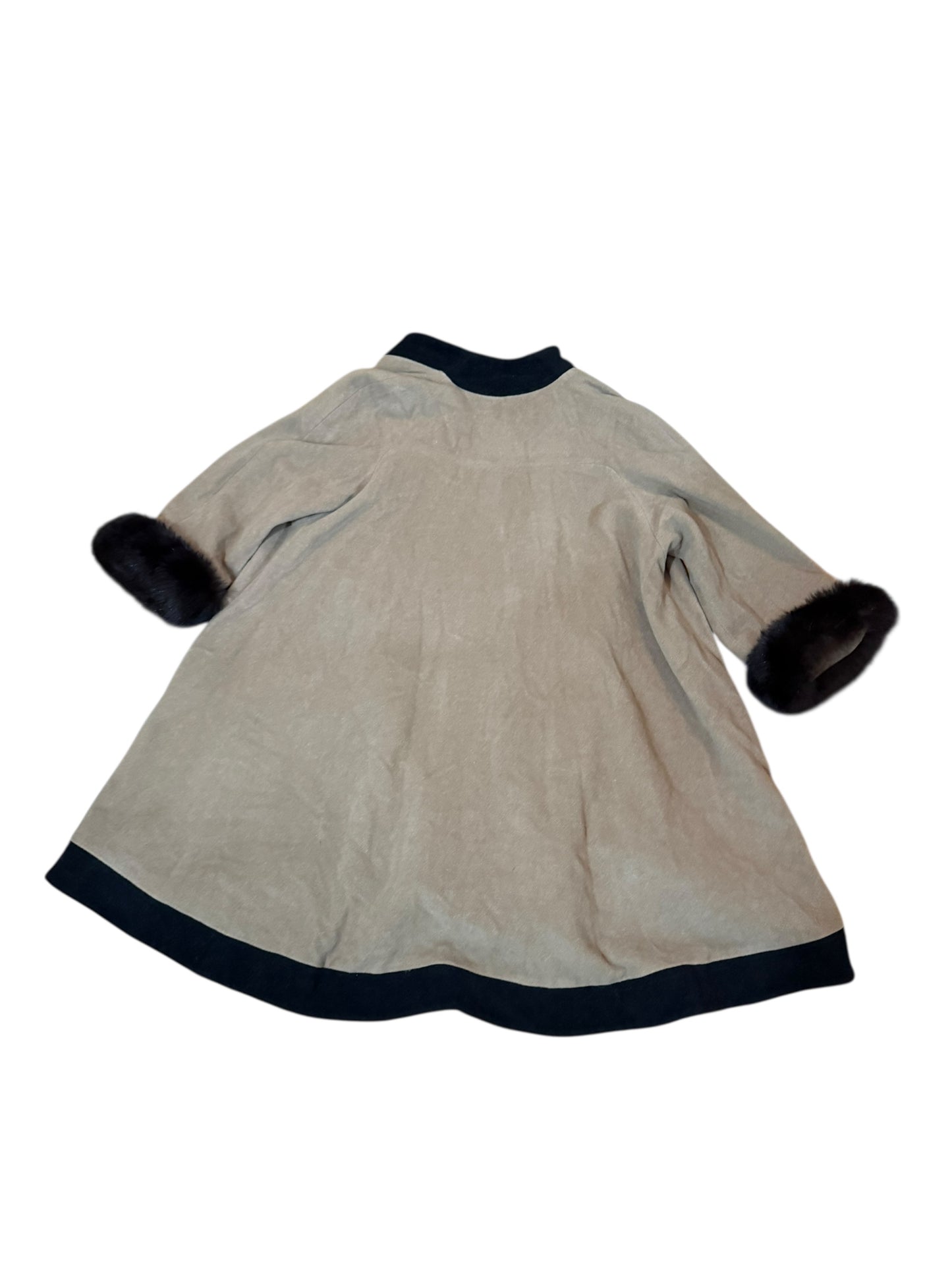 Gia Mattiolo Vintage Fox Trim Coat