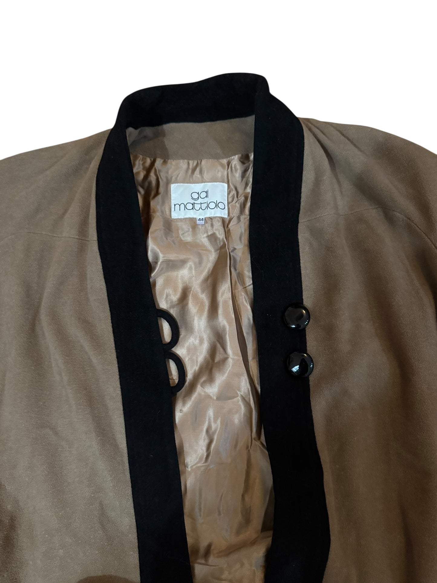 Gia Mattiolo Vintage Fox Trim Coat