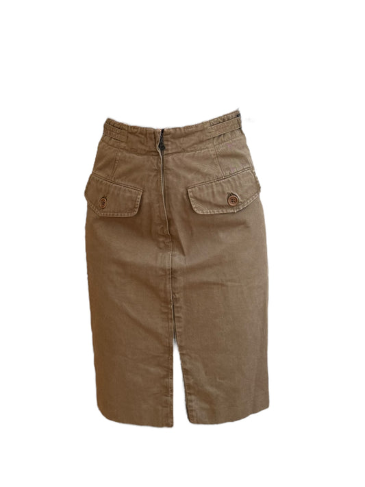 Prada Military Zip Skirt