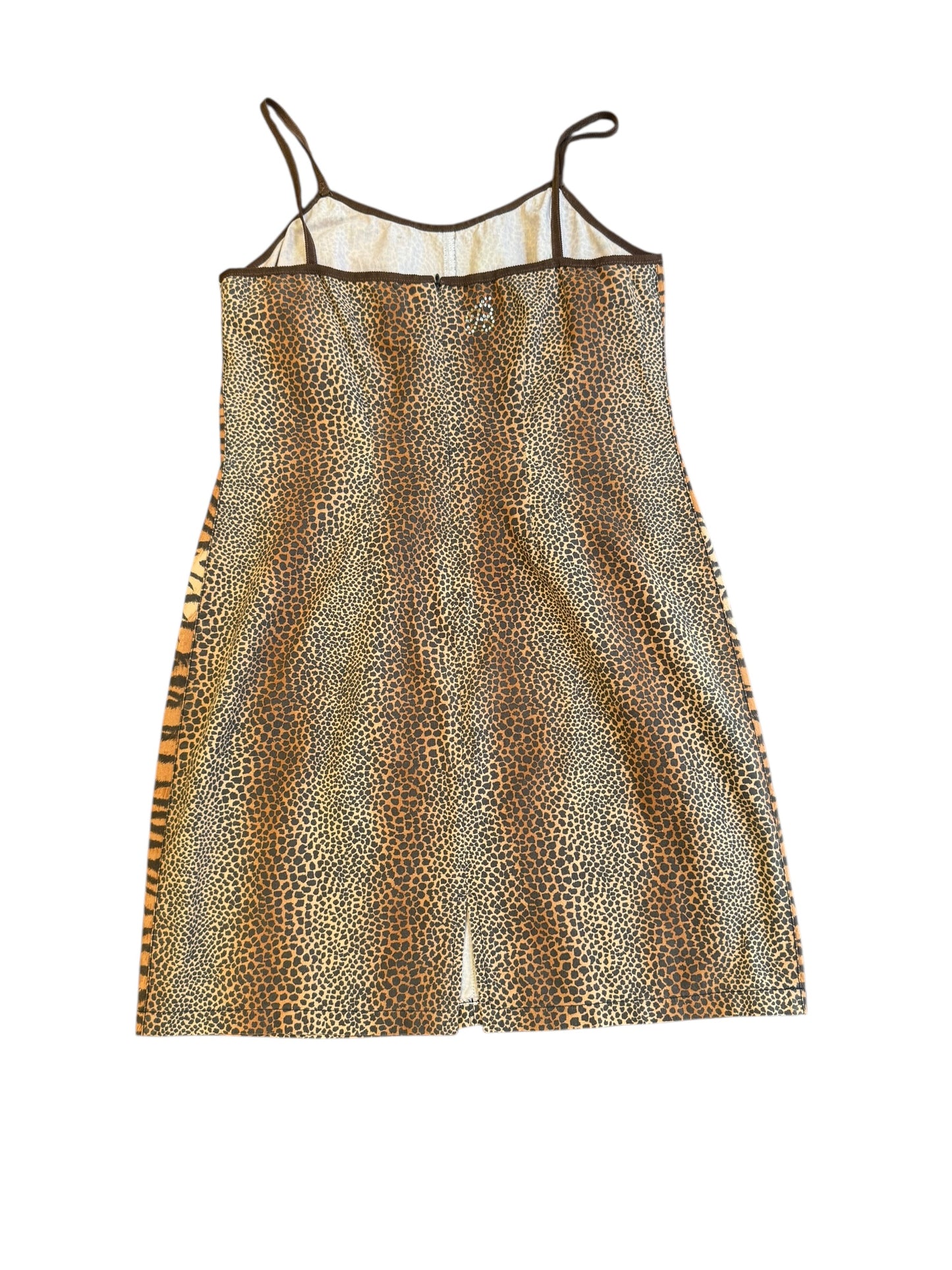 Blumarine Cheetah Print Slip Dres
