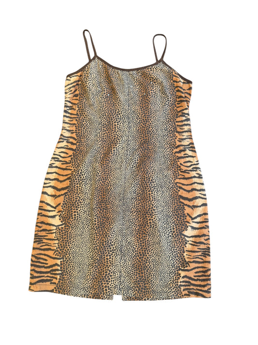 Blumarine Cheetah Print Slip Dres
