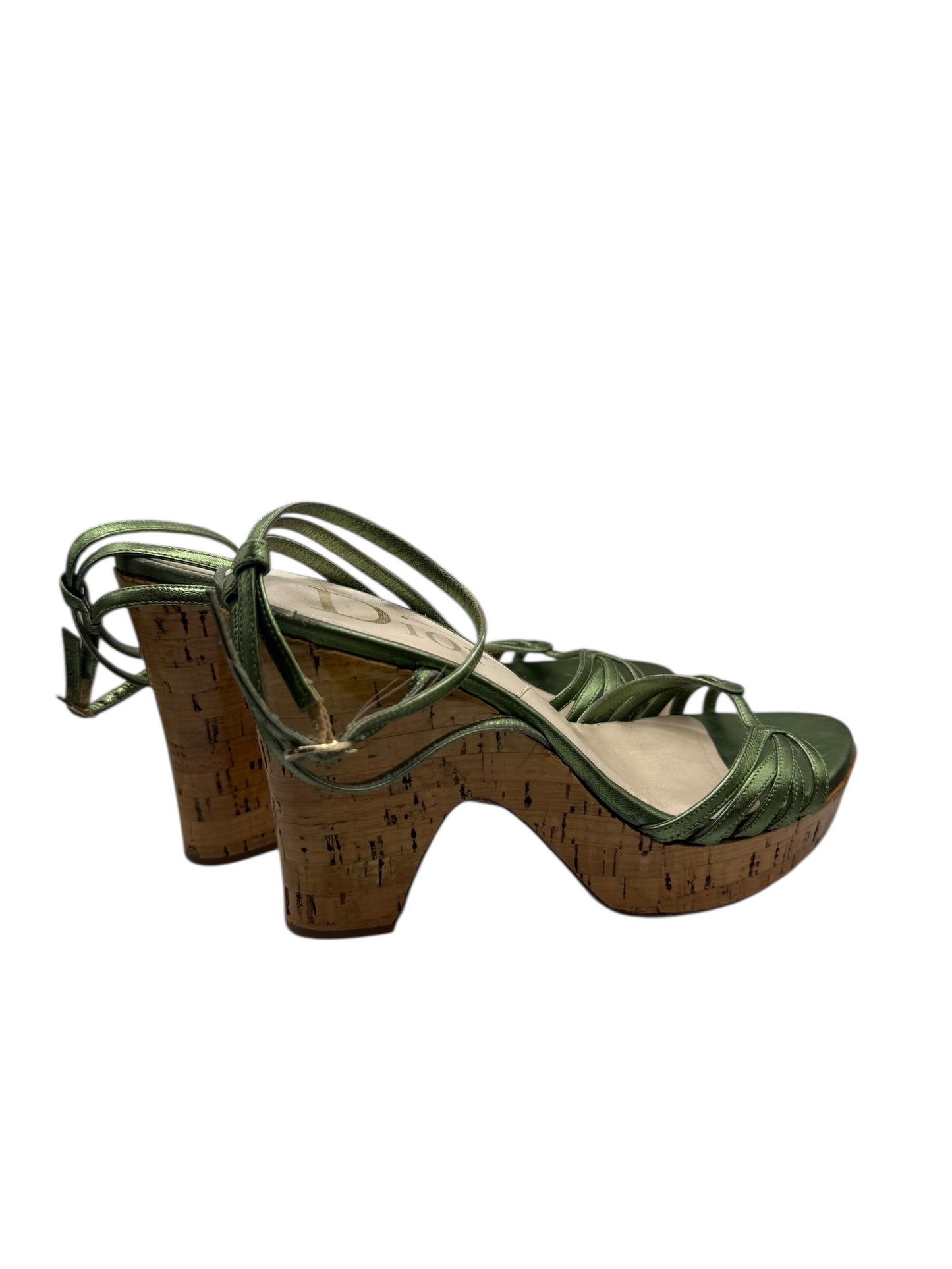 Dior Strappy Corc Wedges