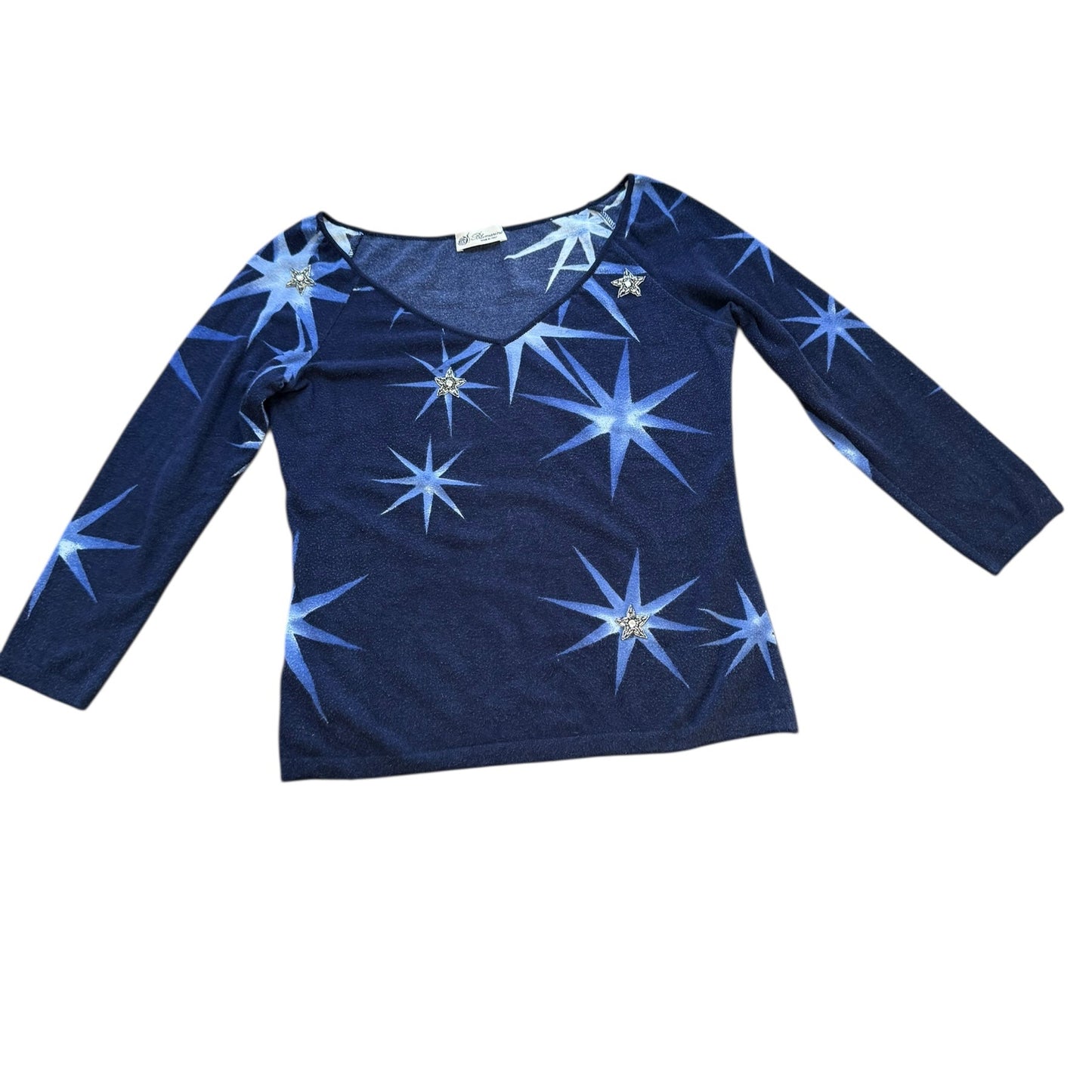 Blumarine Star Embellished Longsleeve Top
