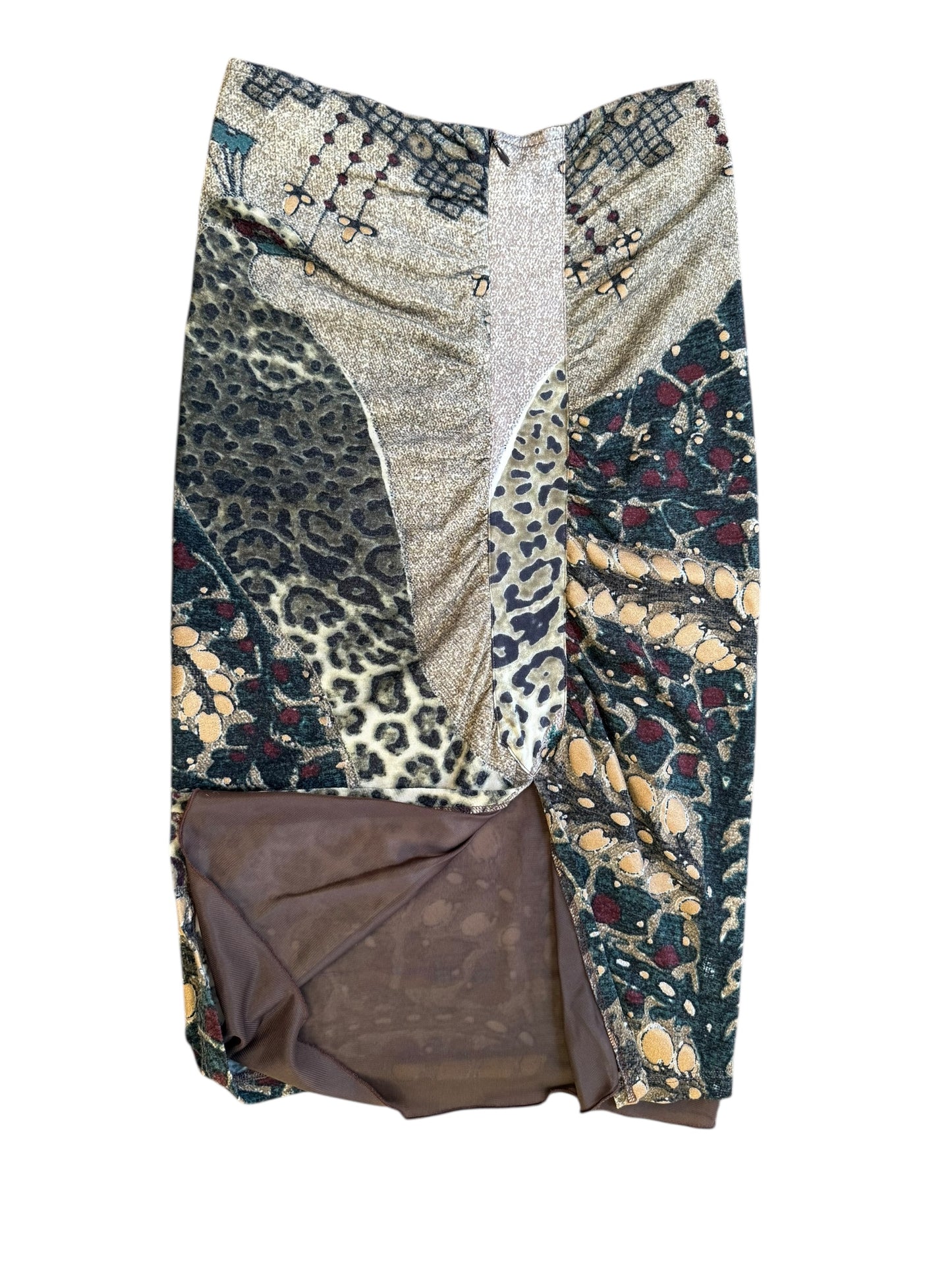 Roberto Cavalli Tapestry Wool Skirt (Early 2000s)