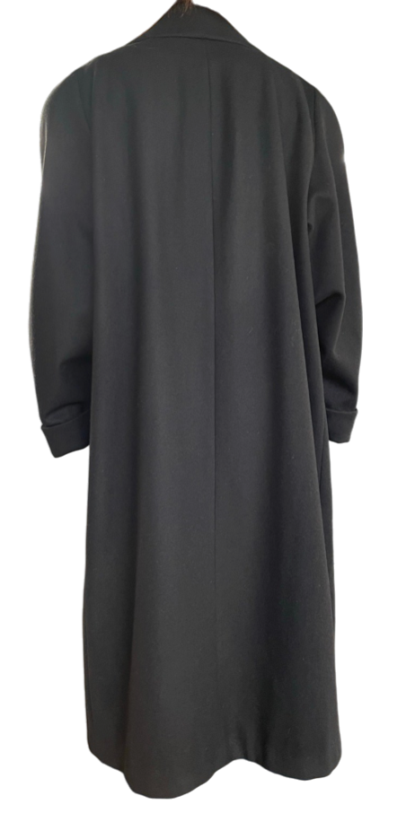 80s Braetan 100% Wool Classic Single Breasted Long Overcoat