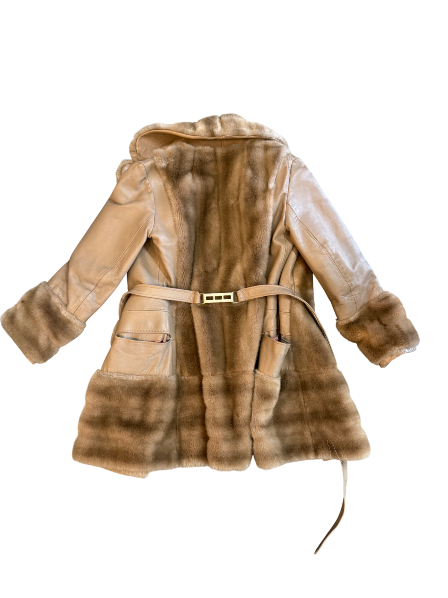 One World Shearling Leather Coat Made in England