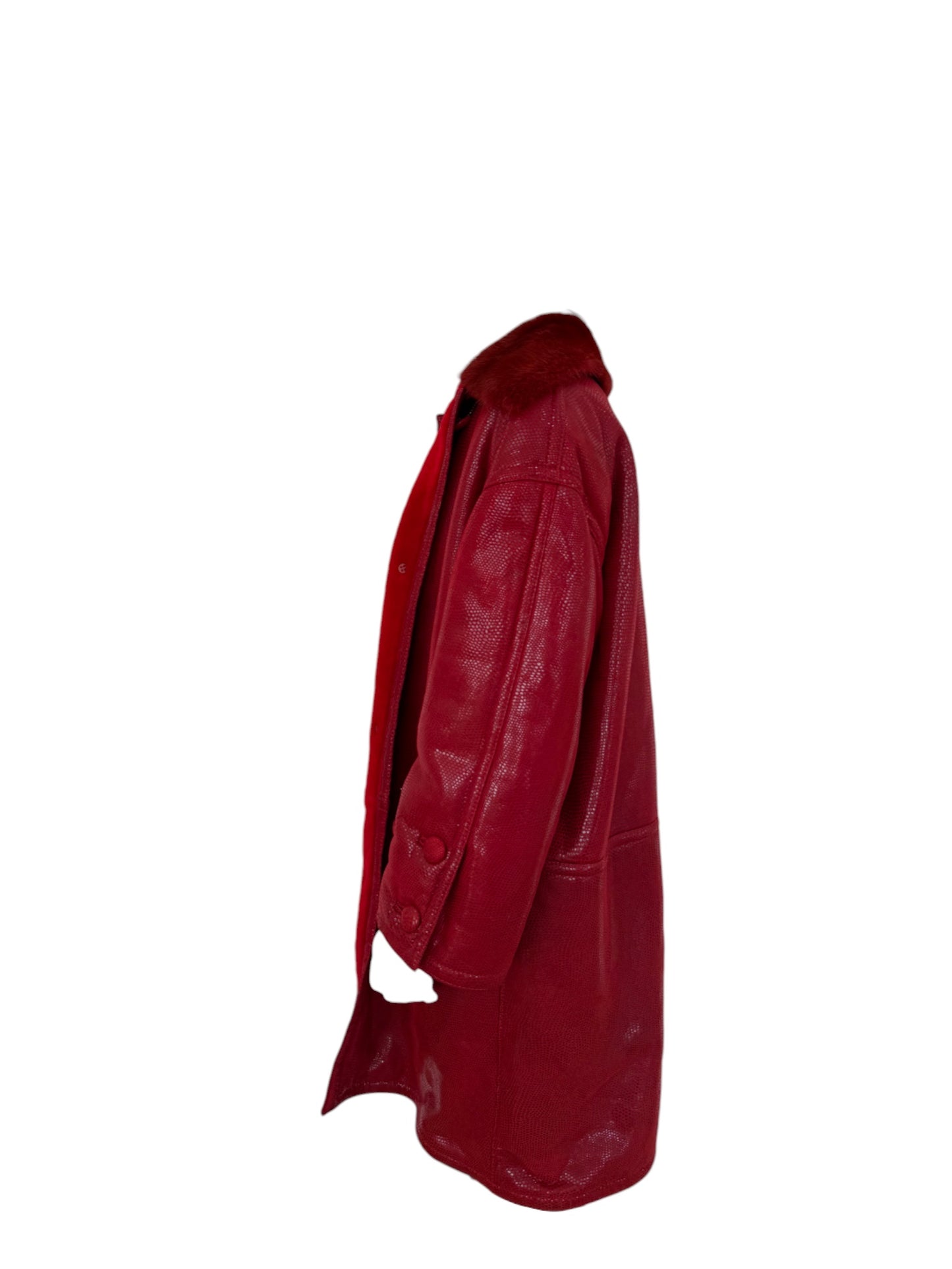Bruno Magli Shearling & Fur-Trimmed Coat