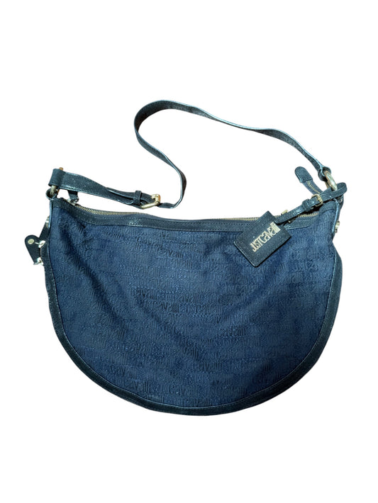 Just Cavalli  Monogram Half-Moon Shoulder Bag