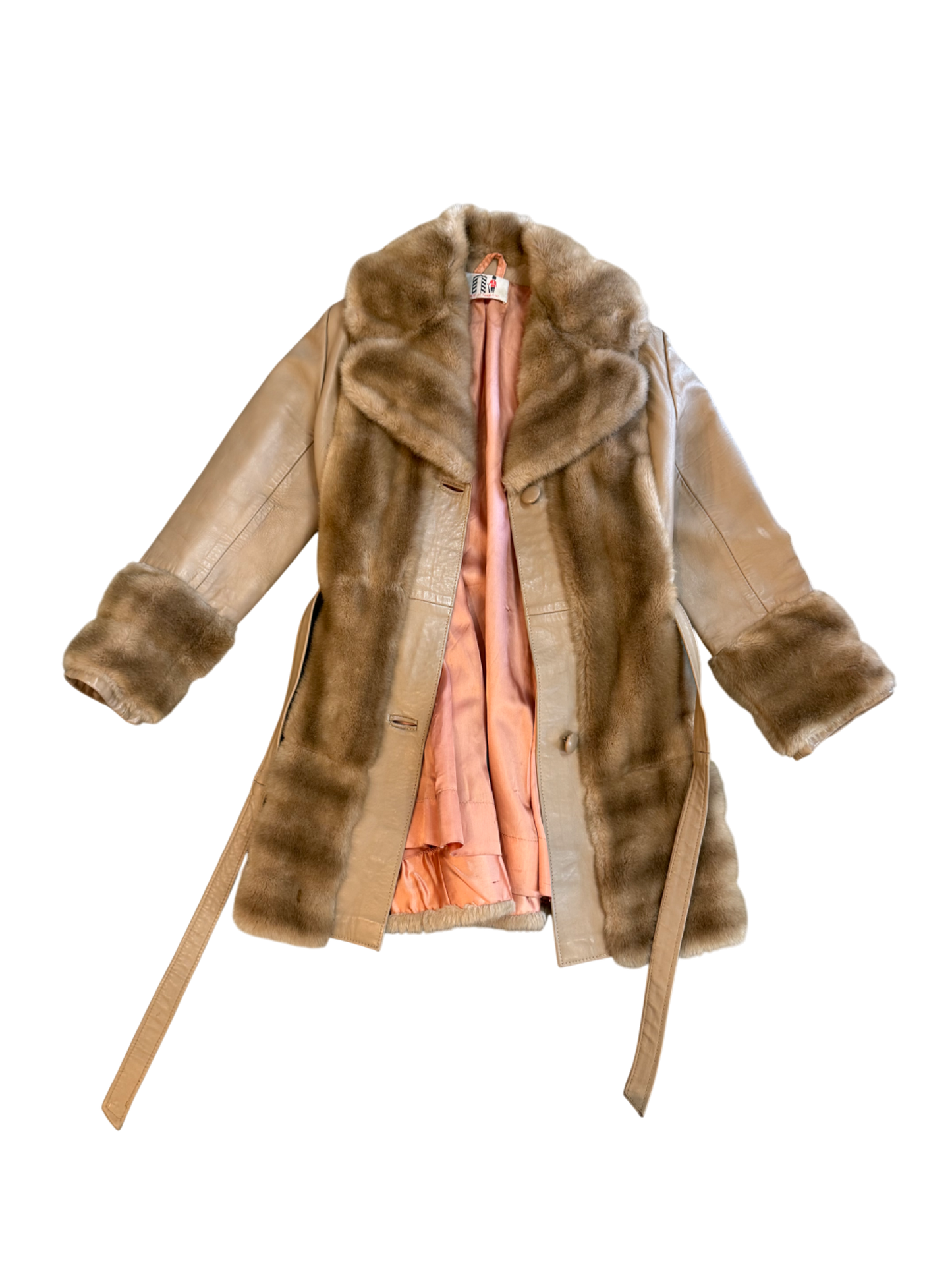 One World Shearling Leather Coat Made in England