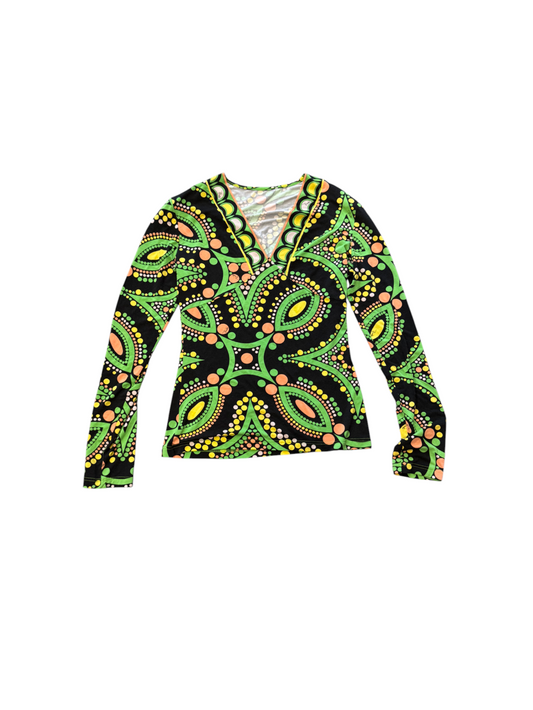 Pucci Green Long Sleeve Top