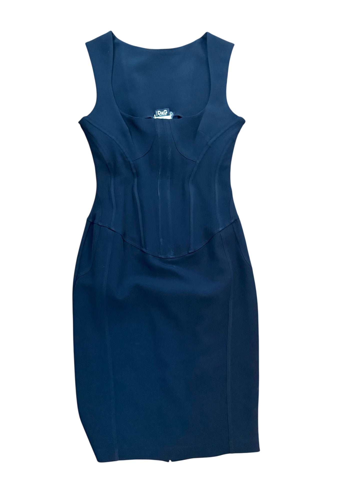 Dolce & Gabbana Vintage Sculpted Black Dress
