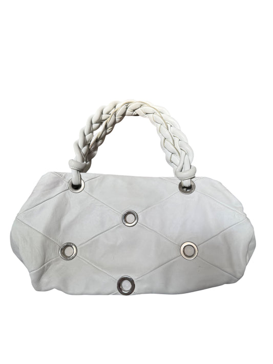 Versus Versace Braided Leather Shoulder Bag