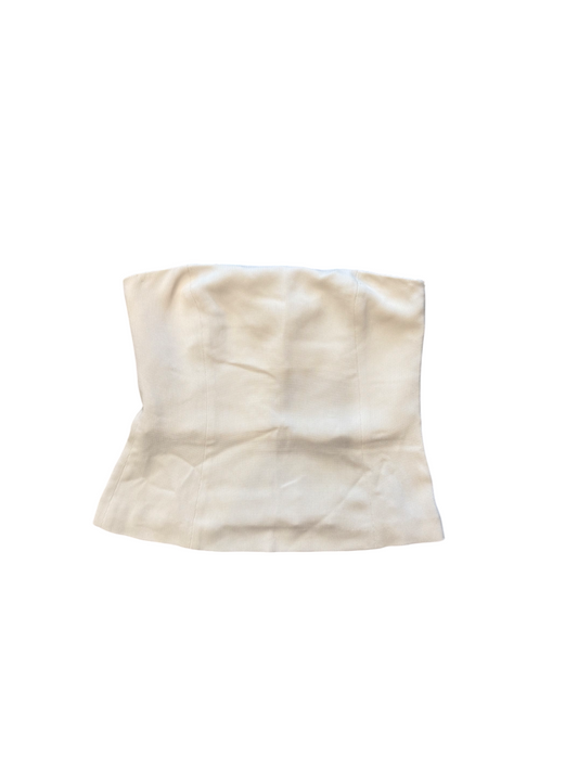 Beige Armani Side Zip corset top 