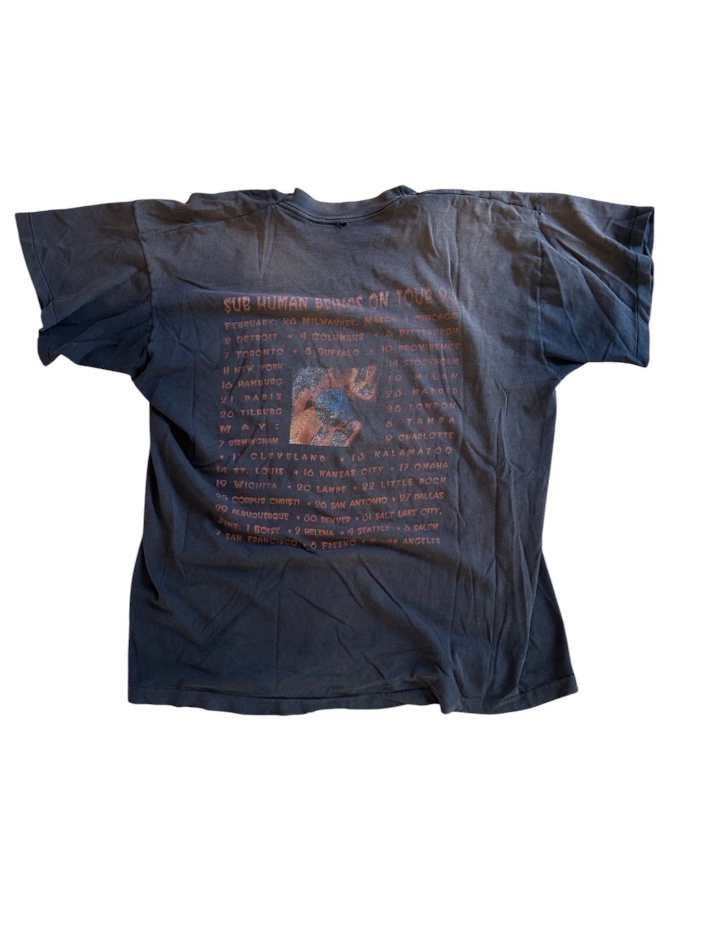 90s Skid Row "Subhuman Beings on Tour" Band Tee