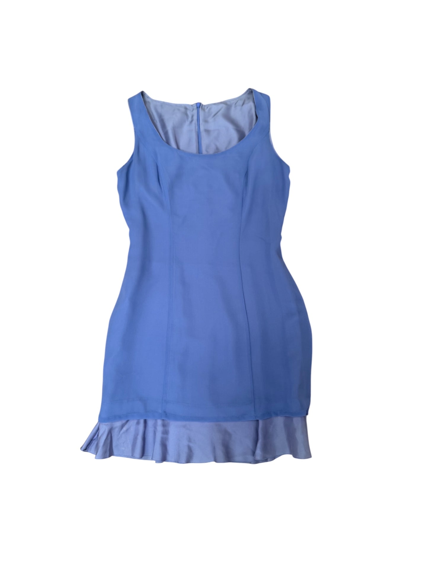 Valentino Lilac Sleeveless Ruffle-Hem Dress (No Tag)