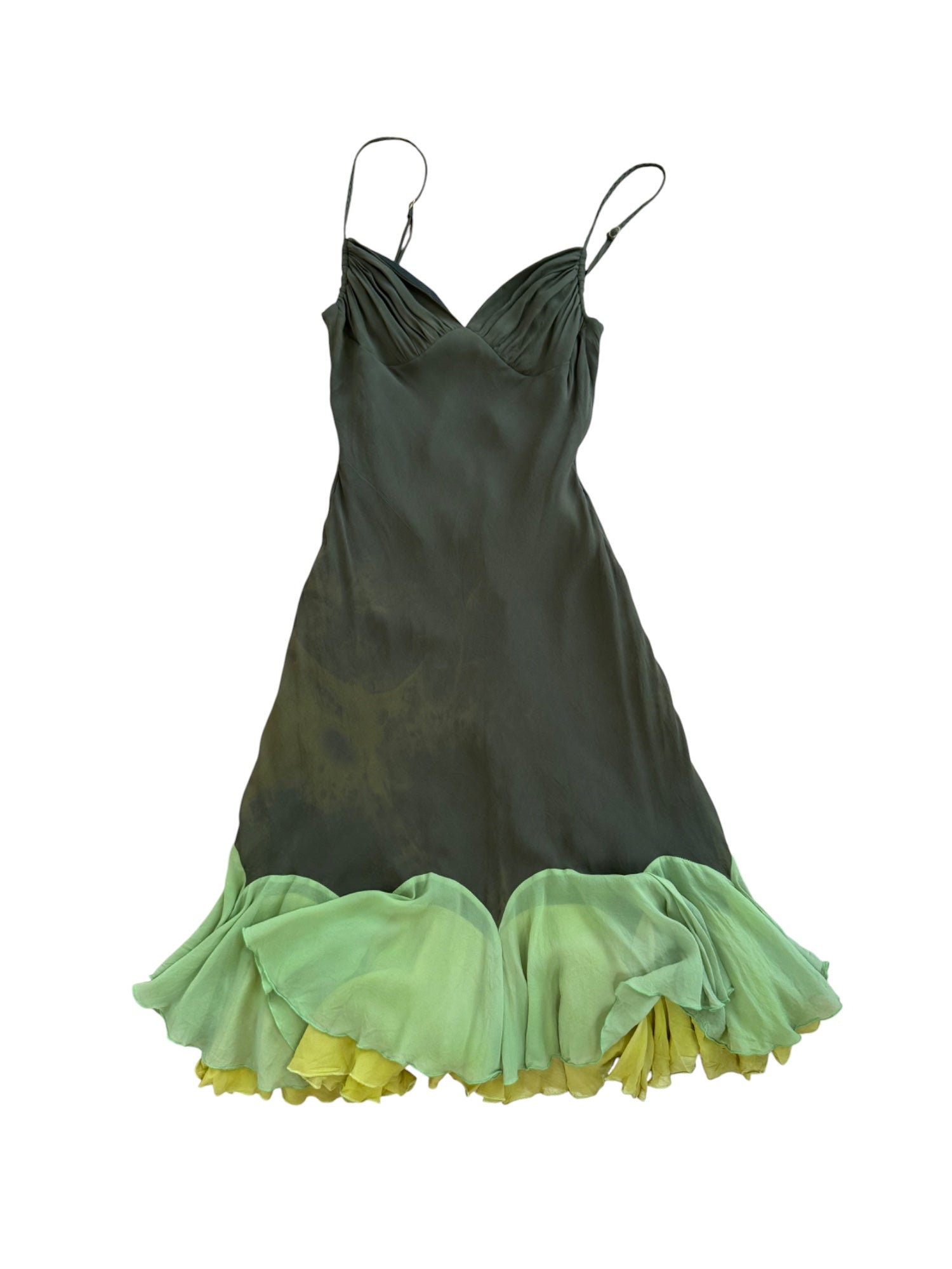 betsey johnson green dress 1980s Velvet 2000s Betsey Johnson slip dress Betsey Johnson Silk Dress