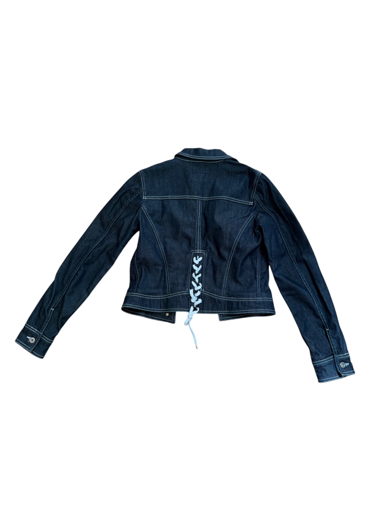 D&G Lace-Up Denim Jacket