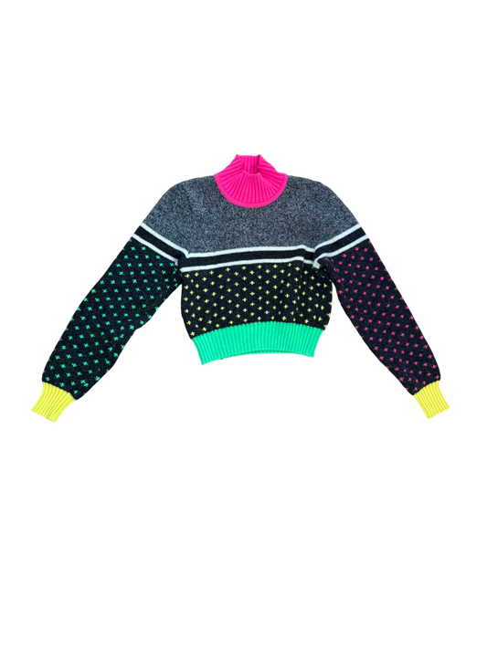 Moschino Neon Knit Turtleneck