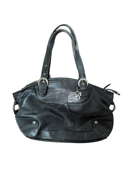 Blumarine  Embossed Leather Shoulder Bag