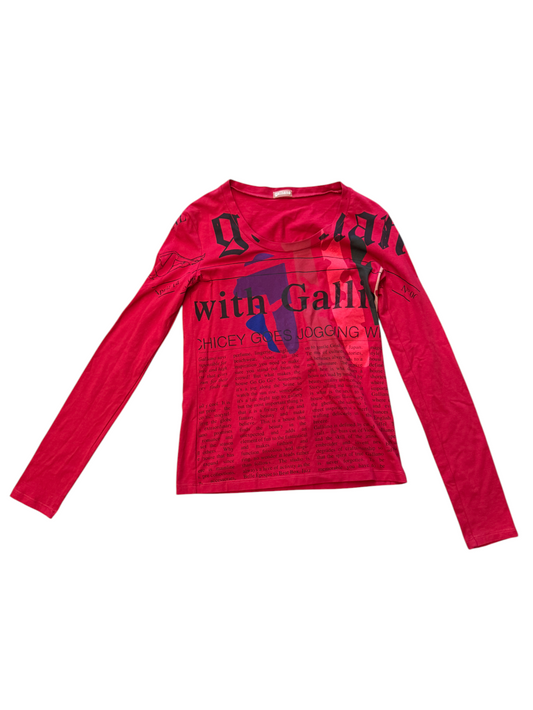 Galliano Long Sleeve Top