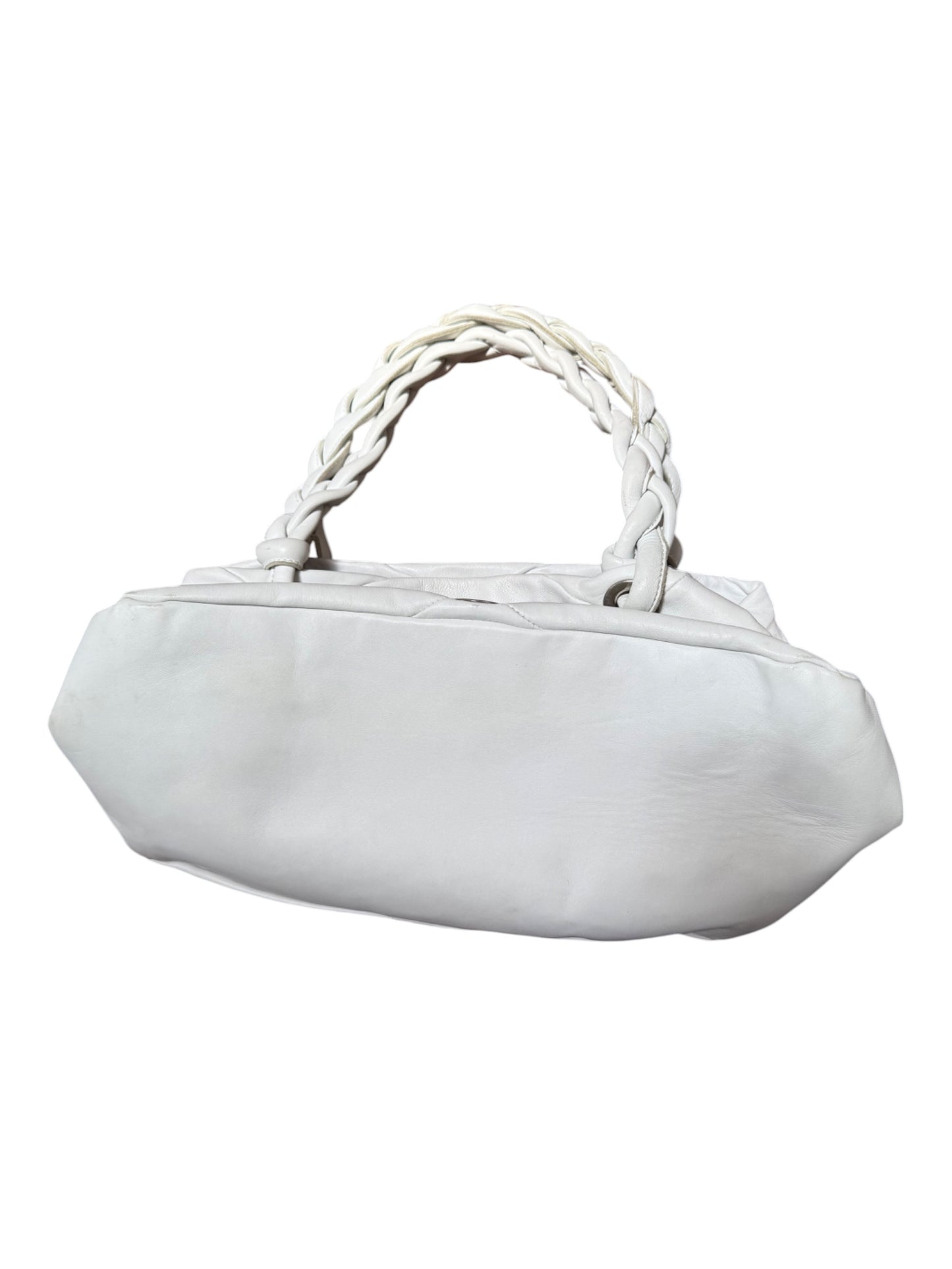Versus Versace Braided Leather Shoulder Bag